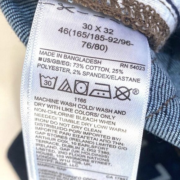 GAP Men's Slim Taper All Temp Dark Wash Jeans 30 x 32 Casual Day Night  B23 - Picture 6 of 8